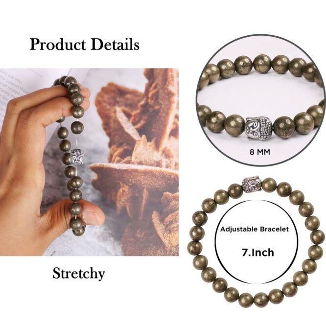 Pyrite Bracelet with Lucky Charm