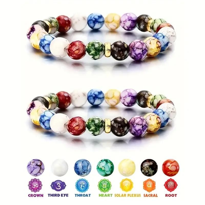 7 Chakra Reiki Bracelet .