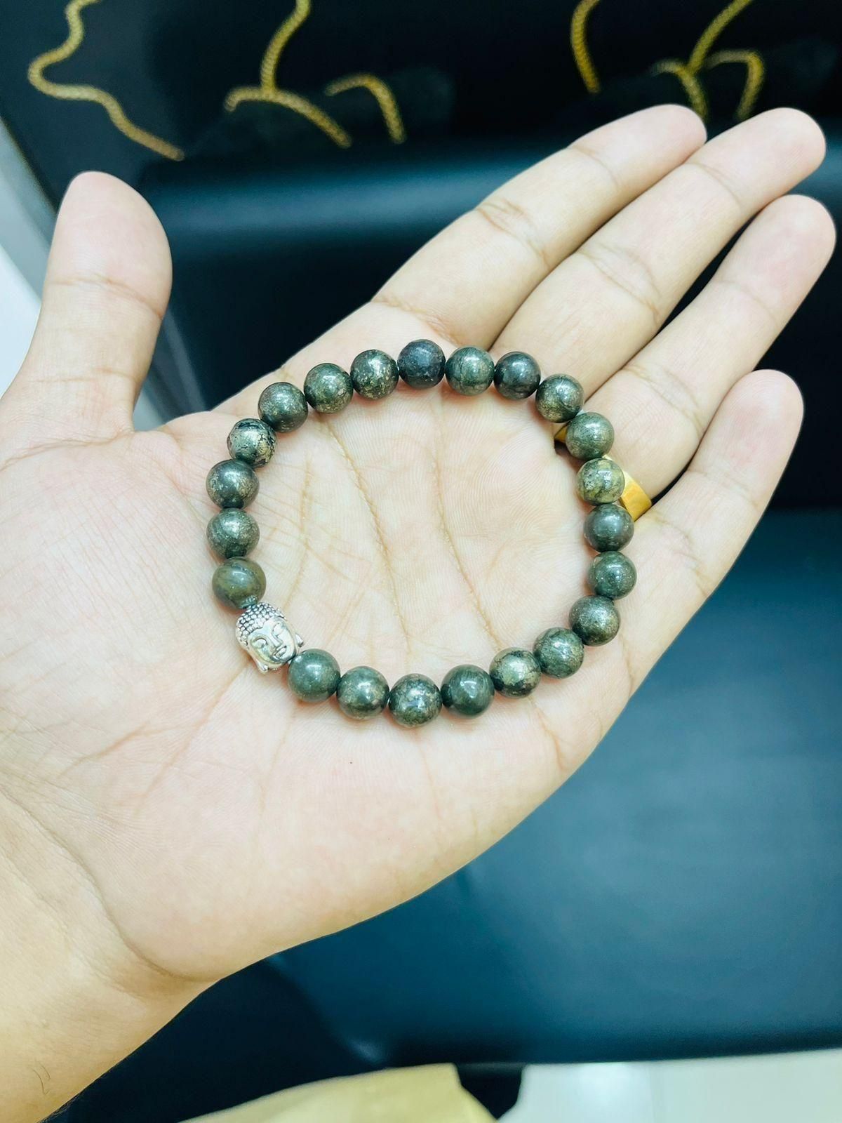 Pyrite Bracelet with Lucky Charm