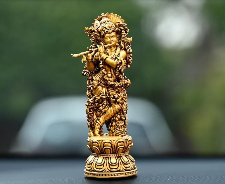 Shree Krishna Divine Blessings Idol (Premium Decor | Car & Home Use)